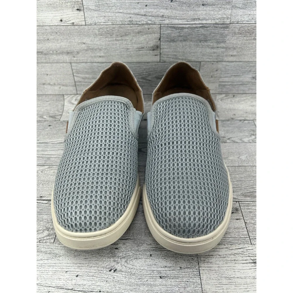 OluKai Pehuea Slip On Shoes Light Blue Mesh Women US W9.5 EUR‎ 39.5